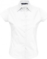 SOLS Dames/dames Overtollige korte mouwen gepast werkoverhemd (Medium Bourgondië)