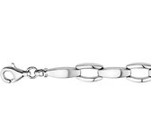 N-joy trendstyle Witgouden dames armband 4783