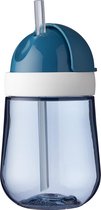Mepal Mio – Rietjesbeker 300 ml – gegarandeerd lekvrij – Deep blue – ideaal voor onderweg – drinkbeker kinderen