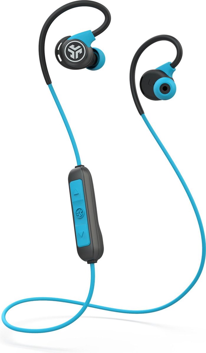 JLab Fit Sport 3 Draadloze Oordopjes - Bluetooth 5.0 - Zweetbestendig - Blauw