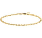 ZilGold 14k gouden armband met daarin een kern van 925 zilver.