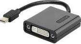 Renkforce RF-4476408 DisplayPort / DVI Adapter [1x Mini-DisplayPort stekker - 1x DVI-bus 24+5-polig] Zwart Vergulde steekcontacten 10.00 cm