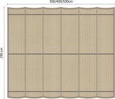 Shadow Comfort® - Harmonicadoeken incl. bevestigingsset - 500 cm x 290 cm - Neutral Sand - Harmonica - Geschikt voor pergola - Pergola doek
