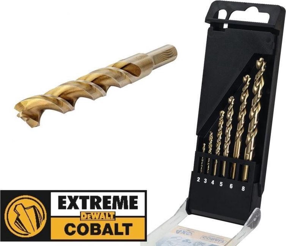 DEWALT HSS INDUSTRIAL COBALT 6-delige set boorset thumbnail 2