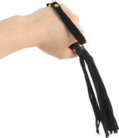 Banoch | Flogger klein zwart | imitatie suede zweep | zacht | 30 cm | BDSM