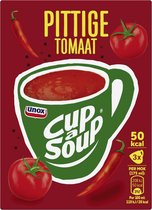 Unox Pittige Tomaat Cup-a-Soup - 12 x 3 x 175 ml - Voordeelverpakking