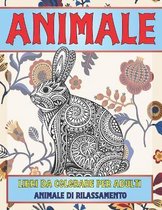 Libri da colorare per adulti - Animale di rilassamento - Animale