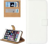 Voor iPhone 8 Plus & 7 Plus Echte gesplitste horizontale flip lederen tas met houder & kaartsleuven & portemonnee (wit)