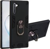 Voor Samsung Galaxy Note 10 / Note 10 5G 2 in 1 Armor Series PC + TPU beschermhoes met ringhouder (zwart)