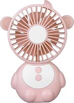 SFHJ2 Mini USB draagbare draagbare tafellampventilator (roze)