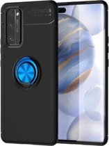 Voor Huawei Honor 30 Pro Lenuo schokbestendige TPU-beschermhoes met onzichtbare houder (zwartblauw)