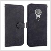 Voor Sony Xperia XZ4 Pressed Printing Pattern Horizontale Flip PU Leather Case met houder & kaartsleuven & portemonnee & & Lanyard (zwart)