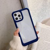 Acryl + TPU schokbestendige beschermhoes voor iPhone 12 mini (blauw)