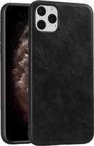 Voor iPhone 11 Pro Crazy Horse getextureerd kalfsleer PU + pc + TPU-hoesje (zwart)