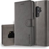 Voor Galaxy S9 Plus LC.IMEEKE Horizontale lederen flip-hoes met kalfsleer, met houder en kaartsleuven en portemonnee (grijs)