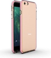 Voor iPhone 6 Plus TPU tweekleurige schokbestendige beschermhoes (roze)