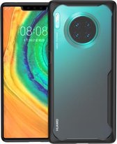 Voor Huawei Mate 30 Pro Tang-serie transparante pc + TPU volledige dekking schokbestendige beschermhoes (zwart)