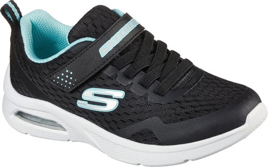 toekomst Leonardoda Machtig Skechers Sneakers - Maat 35 - Meisjes - zwart/lichtblauw/zilver | bol.com