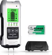 Luxiqo 7 in 1 Digitale Leidingzoeker en Vochtmeter - Detector voor Muren - Hout, Metaal, Leidingen, Bedrading - Vochtmeter voor Hout, Muren en Stucwerken - Temperatuurmeter in °C