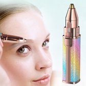 Rosebay Wenkbrauw Trimmer met LED-lampje - Wenkbrauw Epilator - Wenkbrauw Trimmer Dames - Gezichtshaar verwijderen - Gezicht Ontharing - Trimmer - Wenkbrauw scheermesje - Epileerapparaat dame