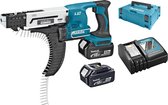 Makita DFR550RMJ Blau/Schwarz Akku-Magazinschrauber 18 V, 4,0 Ah