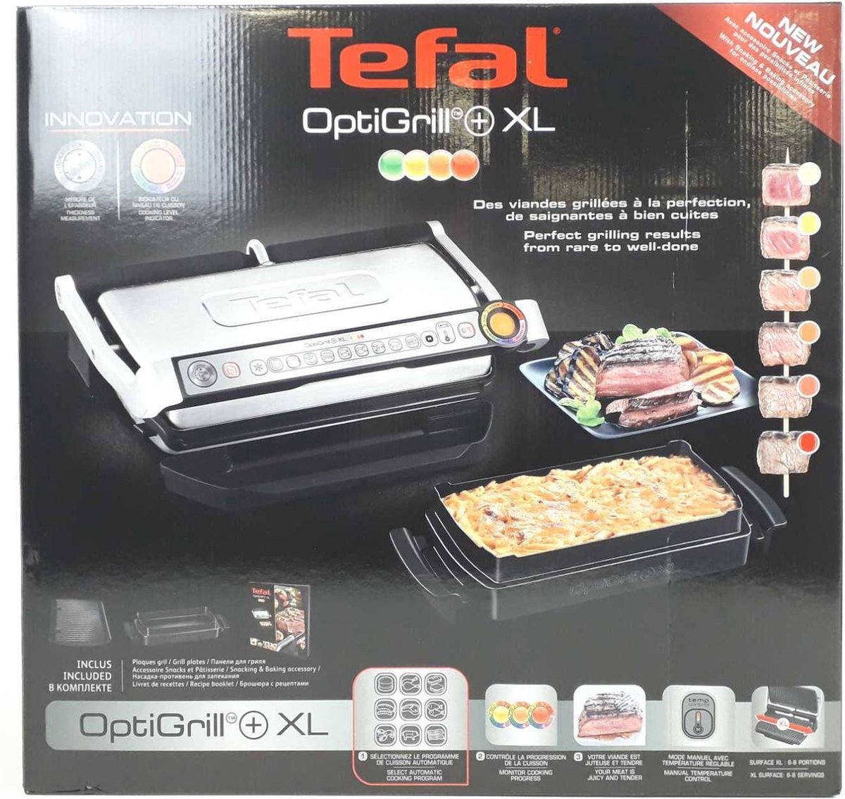 Tefal OptiGrill+ XL GC724D Contactgrill bol.com