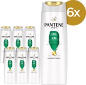 Pantene Pro-V - Shampoo Glad en Zijdezacht - 6 x 250 ml - Voor dof en pluizig haar