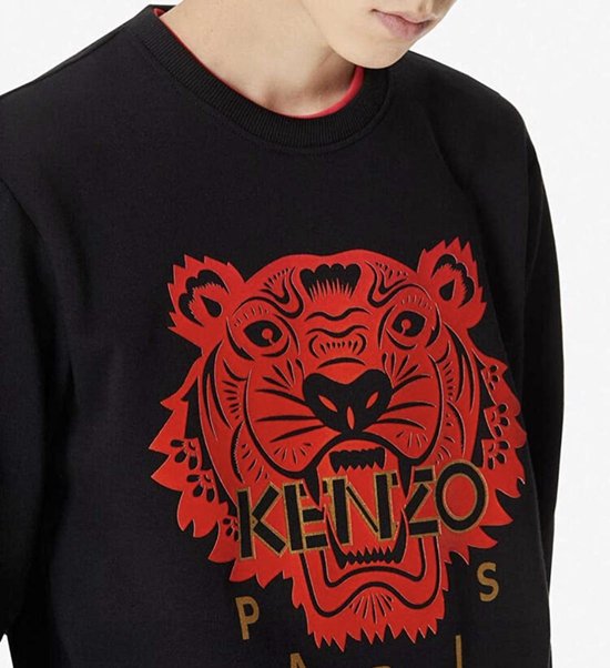 Productiecentrum Hover te rechtvaardigen Kenzo Sweater Tiger Zwart Maat: S | bol.com