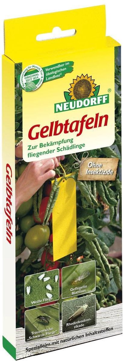 Neudorff Geel karton klein formaat 7,5 x 20 cm - 21 stuks