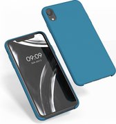 kwmobile telefoonhoesje voor Apple iPhone XR - Hoesje met siliconen coating - Smartphone case in petrol