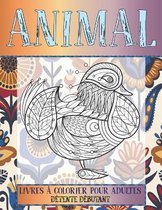 Livres a colorier pour adultes - Detente debutant - Animal