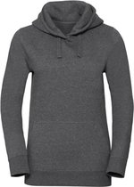 Russell Dames Authentieke Melange Hoodie (Koolstofmelange)