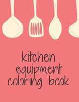 kitchen equipment coloring book
