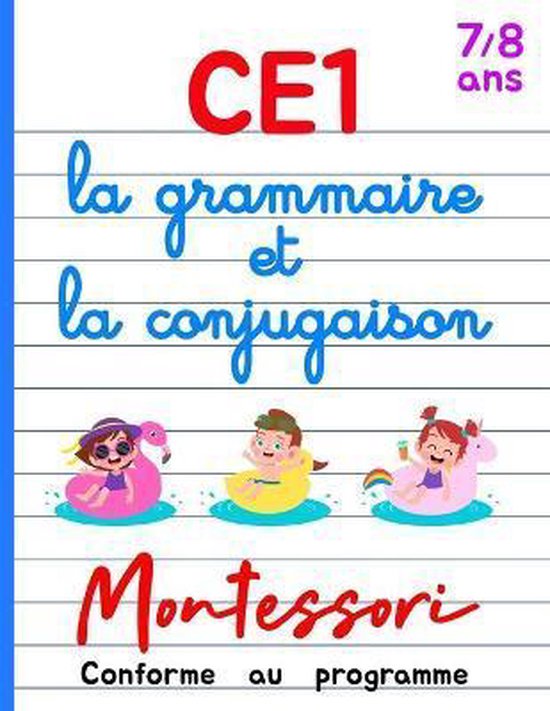 CE1 Montessori - la grammaire et la conjugaison - cover