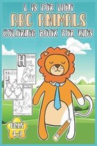 L Is for Lion ABC Animals Coloring Book For Kids