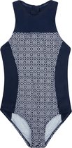 Badpak met ritssluiting - Block navy 152-158