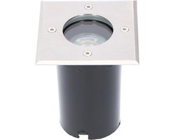 Merkloos Proventa HeavyDuty LED Grondspot IP67 - Vierkant - inbouw tuinspot buiten - warm wit - Ledlamp - Spot - Inbouwspot - Grondspots