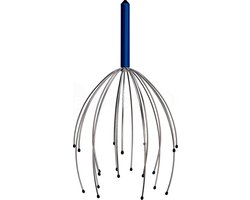 MDO Massagespin - Hoofdmassage spin - Hoofdspin - Massage - RVS - Blauw