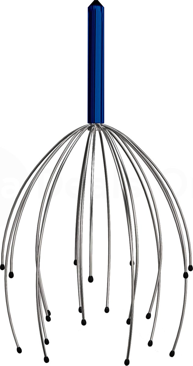 Goedkoopste MDO Massagespin - Hoofdmassage spin - Hoofdspin - Massage - RVS - Blauw