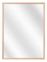 Spiegel met Luxe Aluminium Lijst - Beuken - 50 x 80 cm