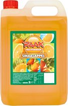 Limonade Vruchtensiroop Sinaasappel Grote - XXL Jerrycan RAAK  5 Liter