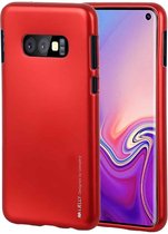 GOOSPERY I JELLY METAL TPU Case voor Galaxy S10e (rood)