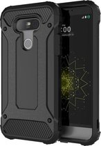 Tough Armor TPU + PC combinatiehoes voor LG G5 (zwart)