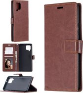 Voor Samsung Galaxy A42 5G Crazy Horse Texture Horizontale Flip Leren Case met Houder & Kaartsleuven & Portemonnee & Fotolijst (Bruin)