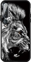 Voor Xiaomi MI 10 patroon afdrukken reliëf TPU mobiele hoes (leeuw)