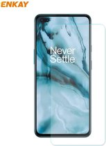 Voor OnePlus Nord ENKAY Hat-Prince 0,26 mm 9H 2,5D gebogen gehard glasfolie