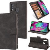 Voor Samsung Galaxy A40 Fantasy Klassiek Huidgevoel Kalfsleer Textuur Magnetische gesp Horizontale Flip PU lederen tas met houder & kaartsleuf & portemonnee (zwart)