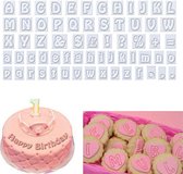 2 sets 64 in 1 plastic Engelse alfabet symbool cake koekvorm set