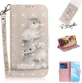 Voor Xiaomi Mi 10T Lite 5G 3D Gekleurde Tekening Horizontale Flip Leren Case met Houder & Kaartsleuven & Portemonnee & Lanyard (Eekhoorns)