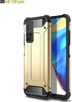 Voor Xiaomi Mi 10T Pro Magic Armor TPU + pc combinatiebehuizing (goud)
